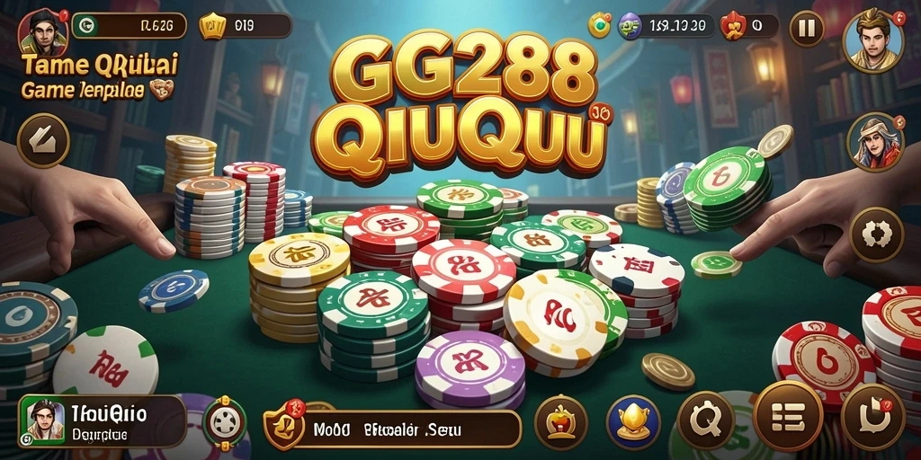 Tampilan gameplay QiuQiu yang seru dan interaktif.