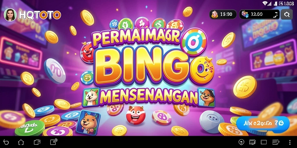Screenshot gameplay HQTOTO menunjukkan keseruan saat bermain Bingo.