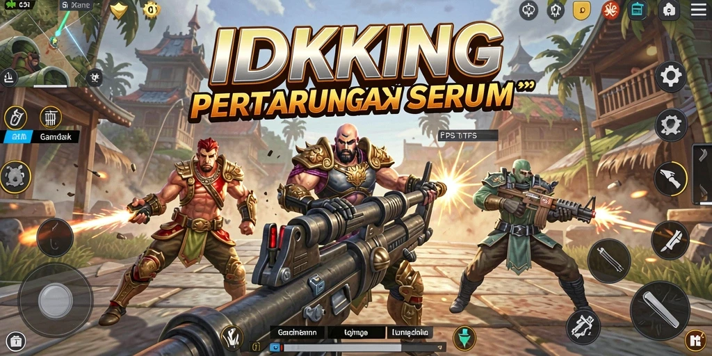 Tampilan aksi seru dalam game TPS IDRKING.