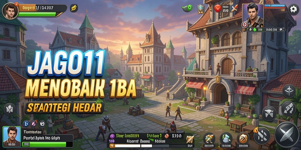 Tangkapan layar JAGO11 menampilkan pertempuran Tower Defense yang intens.