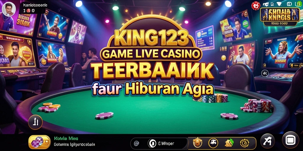 Tampilan menarik dari gameplay Live Casino di KING123.