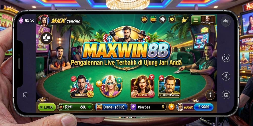 Tampilan gameplay Live Casino yang mendebarkan di MAXWIN88.