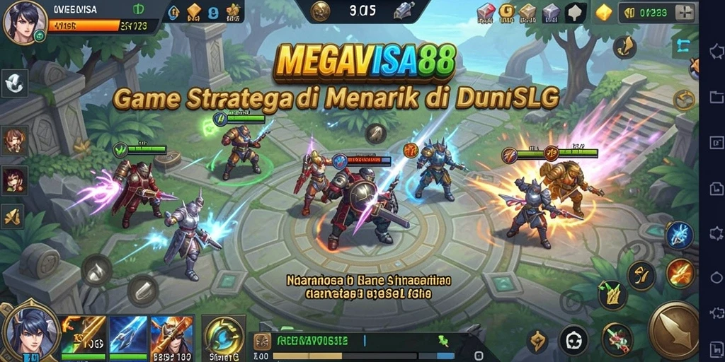 Tampilan gameplay MEGAVISA88 dengan aksi strategi yang seru.