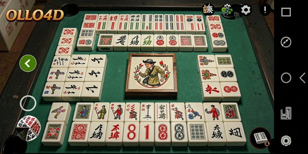 Tampilan gameplay OLLO4D yang seru dan menantang di Mahjong.