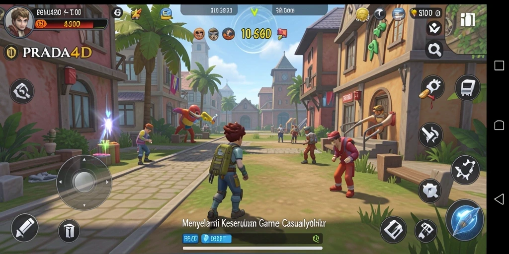 Tampilan gameplay PRADA4D yang seru dan penuh warna.