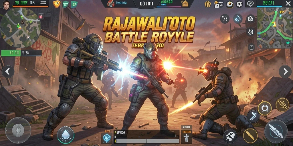 Tangkapan layar gameplay RAJAWALITOTO yang menampilkan aksi seru di arena pertempuran.