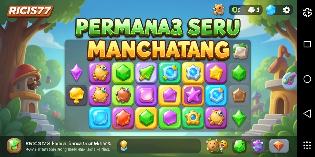 Gameplay menantang dan penuh warna dalam RICIS77.