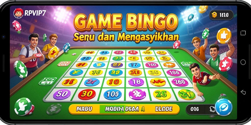 Tampilan menarik dari gameplay Bingo di RPVIP7.