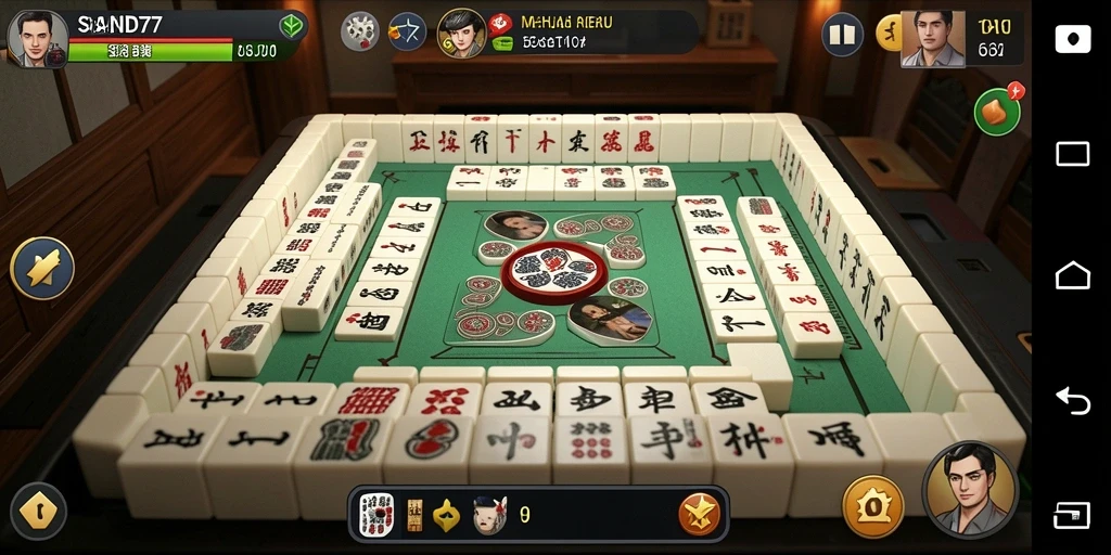 Gameplay menarik SAND77 dalam permainan Mahjong.