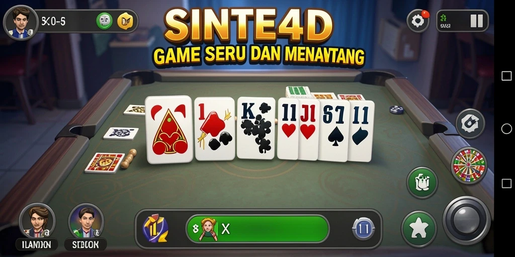 Tampilan gameplay SINTE4D yang menarik dan interaktif.