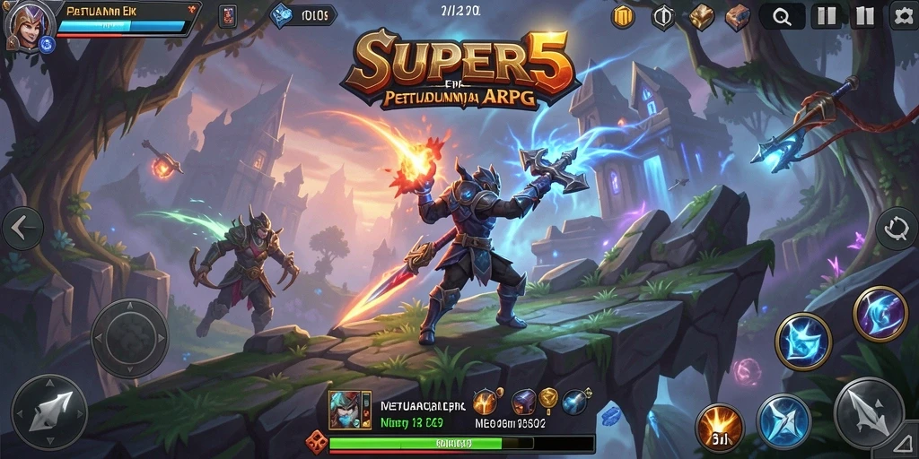 Menggambarkan gameplay epik di dunia ARPG yang menakjubkan.