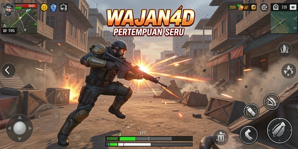 Tangkapan layar menunjukkan pertempuran mendebarkan di WAJAN4D.